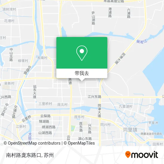 南村路庞东路口地图