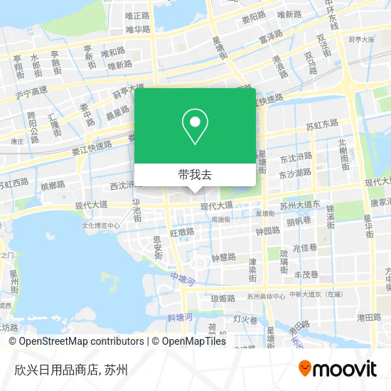 欣兴日用品商店地图
