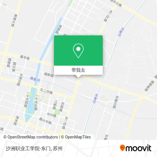 沙洲职业工学院-东门地图