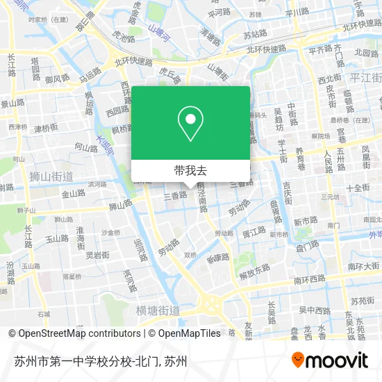 苏州市第一中学校分校-北门地图