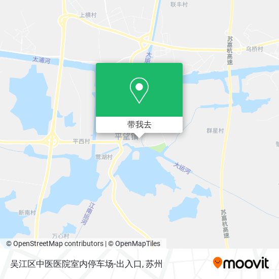 吴江区中医医院室内停车场-出入口地图