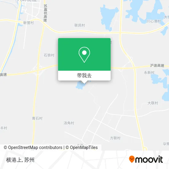 横港上地图