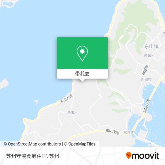 苏州守溪食府住宿地图