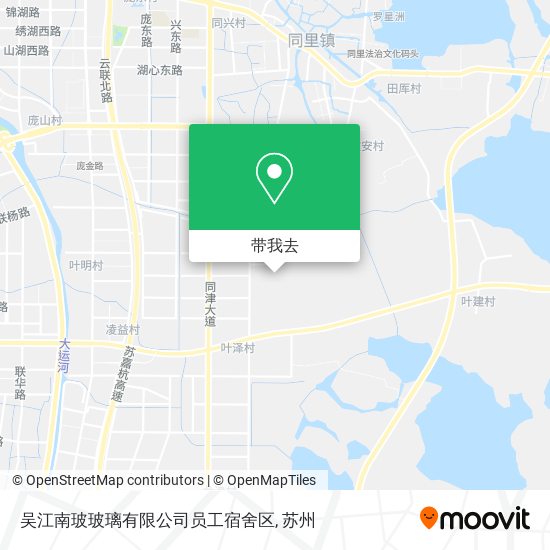 吴江南玻玻璃有限公司员工宿舍区地图