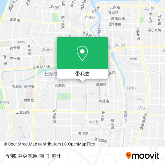 华邦.中央花园-南门地图