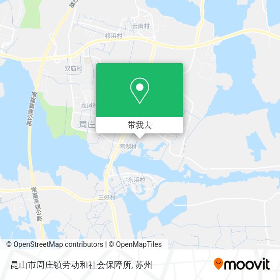 昆山市周庄镇劳动和社会保障所地图