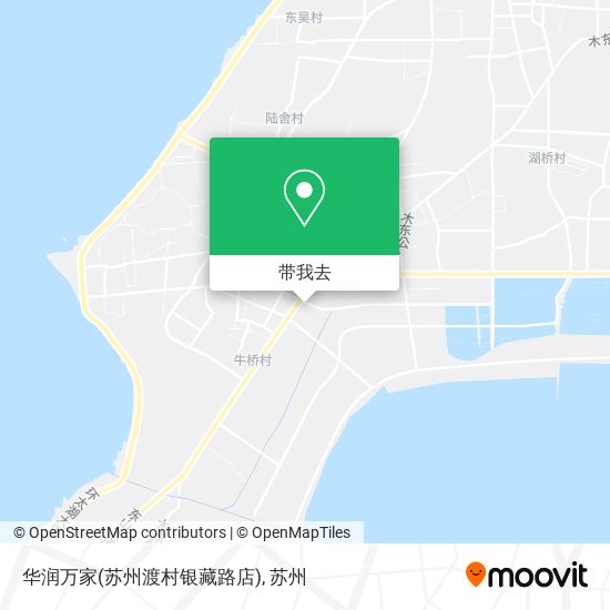 华润万家(苏州渡村银藏路店)地图