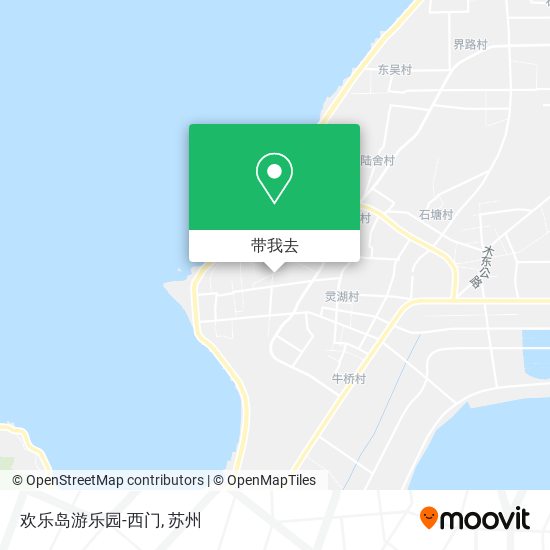欢乐岛游乐园-西门地图