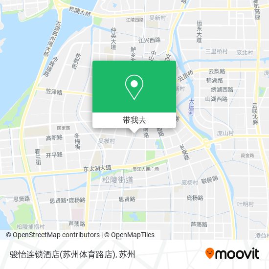 骏怡连锁酒店(苏州体育路店)地图