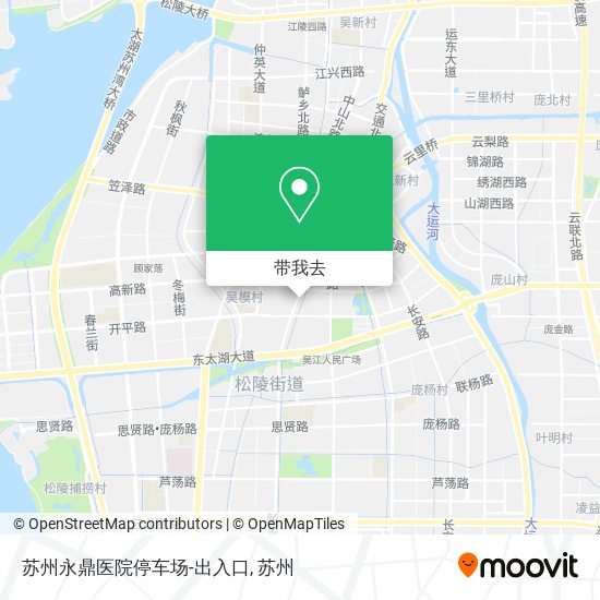 苏州永鼎医院停车场-出入口地图