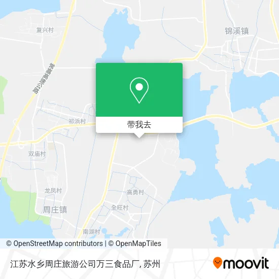江苏水乡周庄旅游公司万三食品厂地图