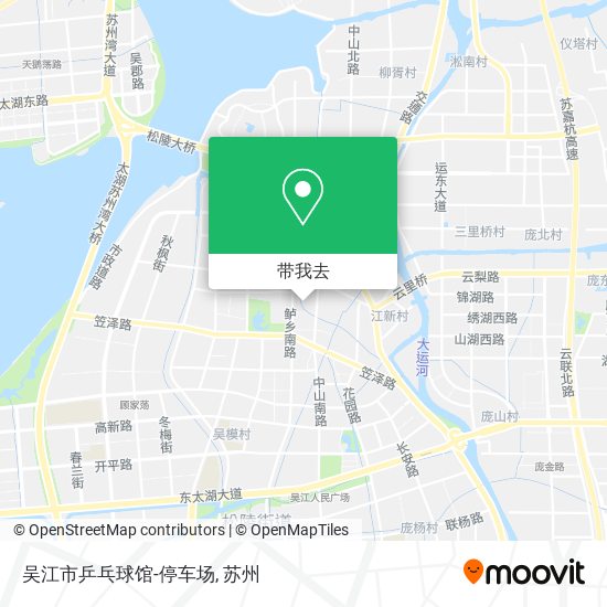 吴江市乒乓球馆-停车场地图