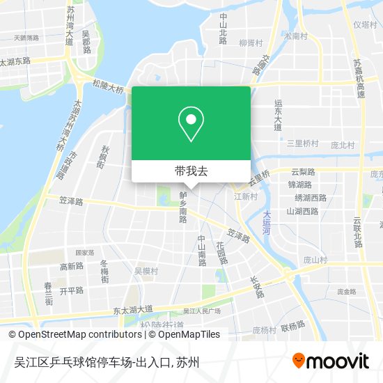 吴江区乒乓球馆停车场-出入口地图