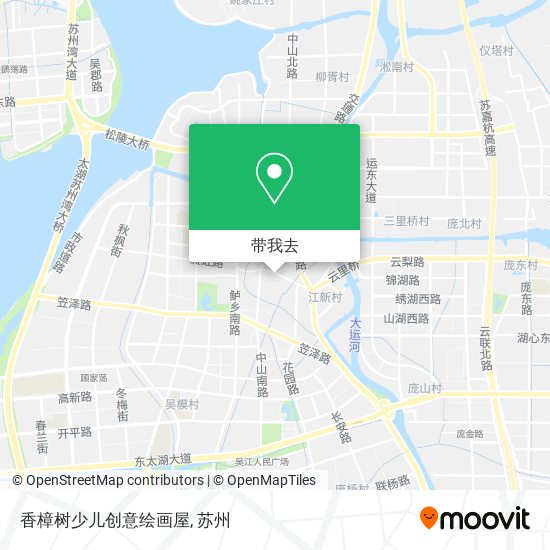 香樟树少儿创意绘画屋地图