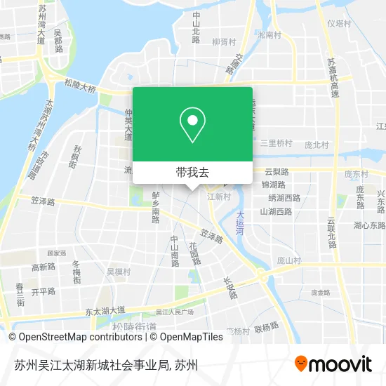 苏州吴江太湖新城社会事业局地图