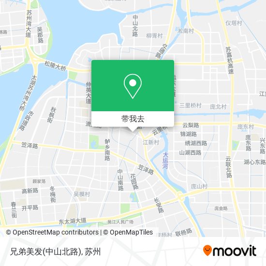 兄弟美发(中山北路)地图