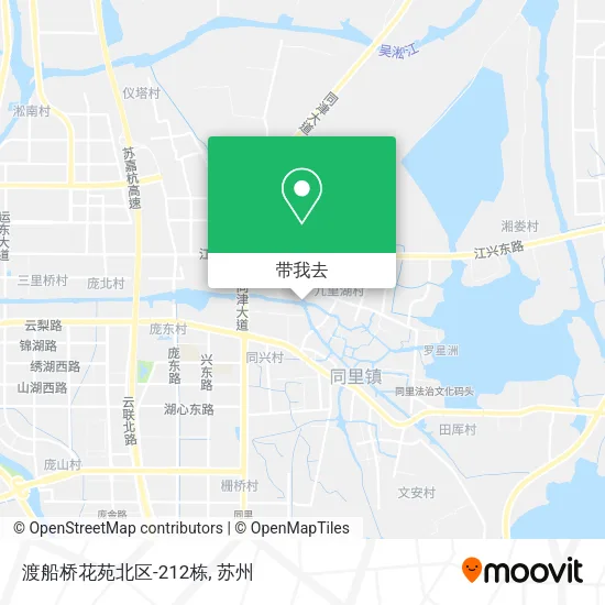 渡船桥花苑北区-212栋地图