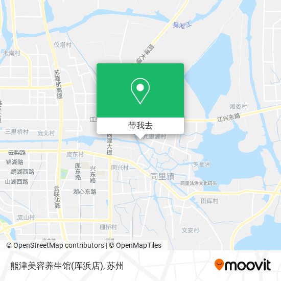 熊津美容养生馆(厍浜店)地图