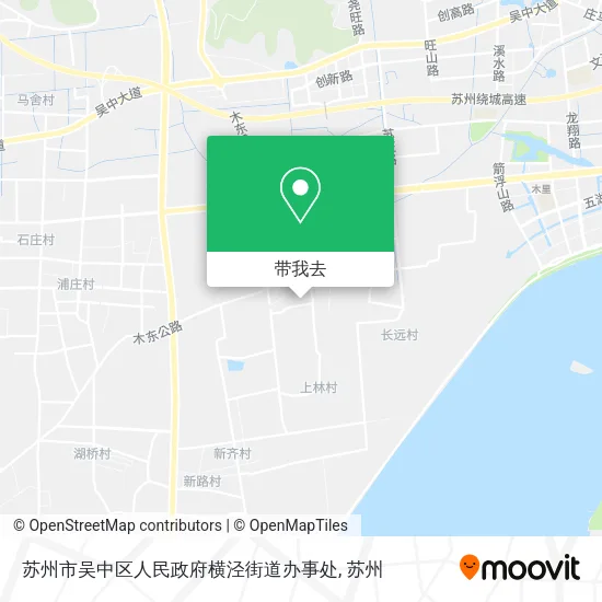 苏州市吴中区人民政府横泾街道办事处地图