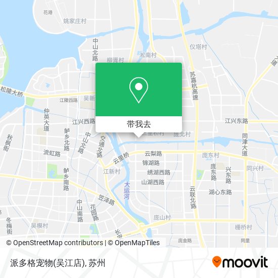 派多格宠物(吴江店)地图