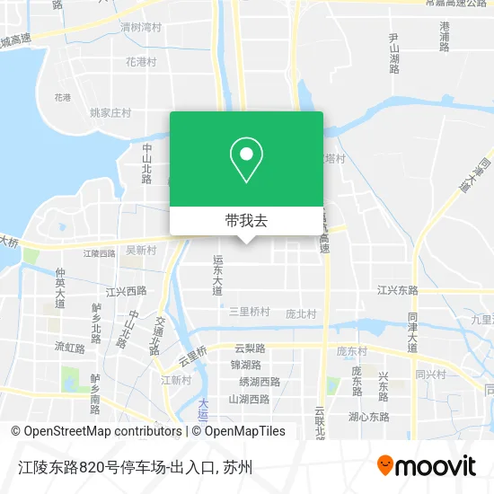 江陵东路820号停车场-出入口地图