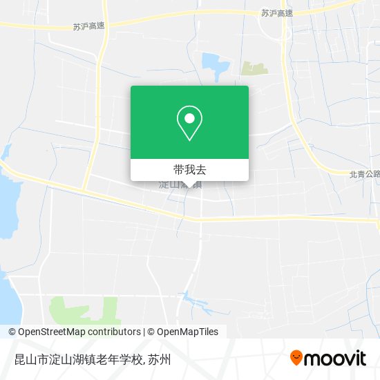 昆山市淀山湖镇老年学校地图
