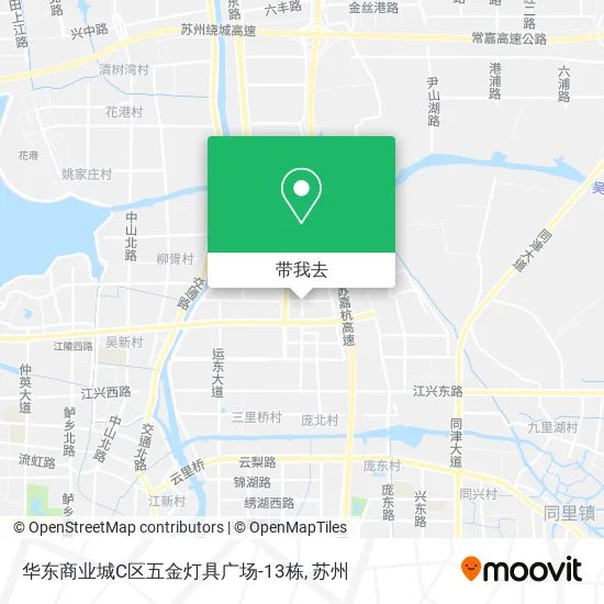 华东商业城C区五金灯具广场-13栋地图