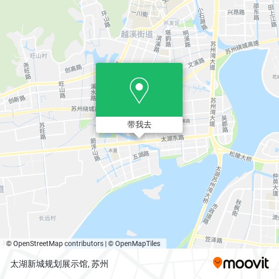 太湖新城规划展示馆地图