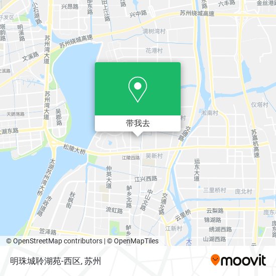 明珠城聆湖苑-西区地图