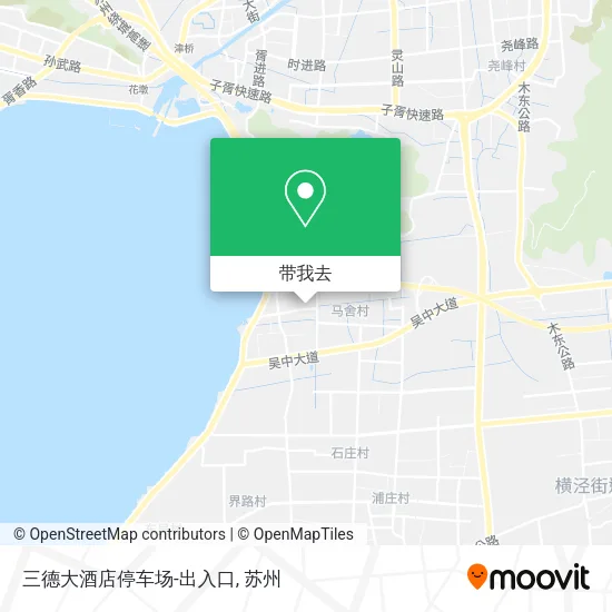 三德大酒店停车场-出入口地图