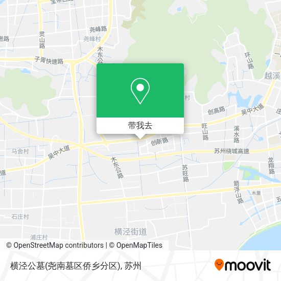横泾公墓(尧南墓区侨乡分区)地图