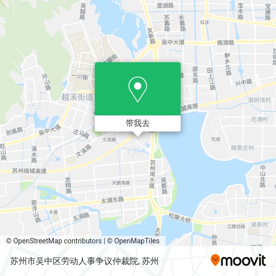 苏州市吴中区劳动人事争议仲裁院地图