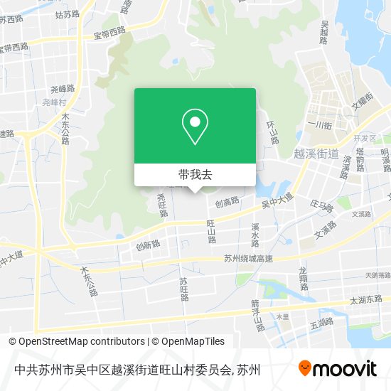 中共苏州市吴中区越溪街道旺山村委员会地图