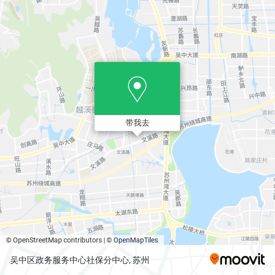 吴中区政务服务中心社保分中心地图