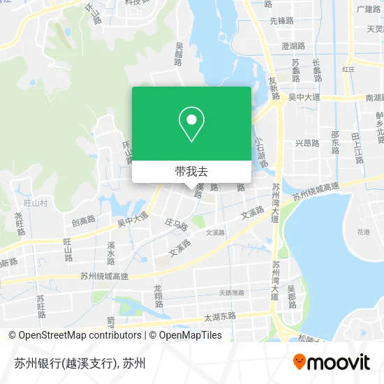 苏州银行(越溪支行)地图