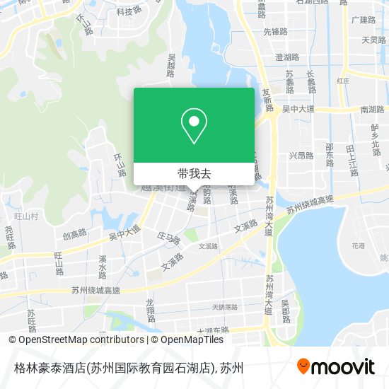 格林豪泰酒店(苏州国际教育园石湖店)地图