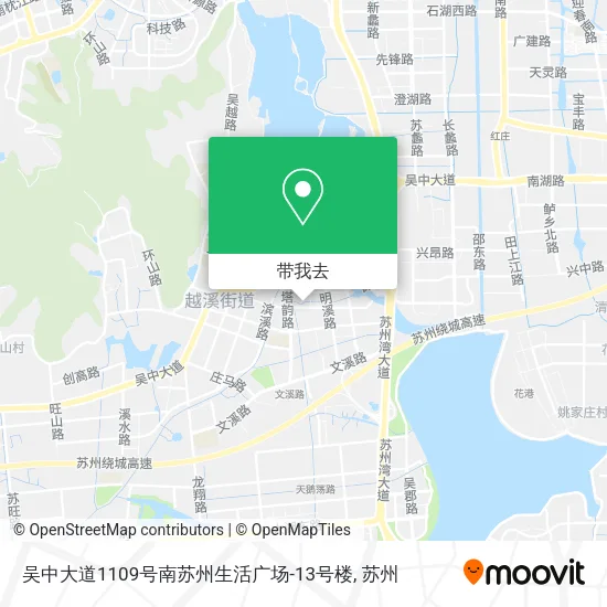 吴中大道1109号南苏州生活广场-13号楼地图