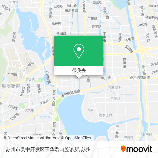 苏州市吴中开发区王华君口腔诊所地图