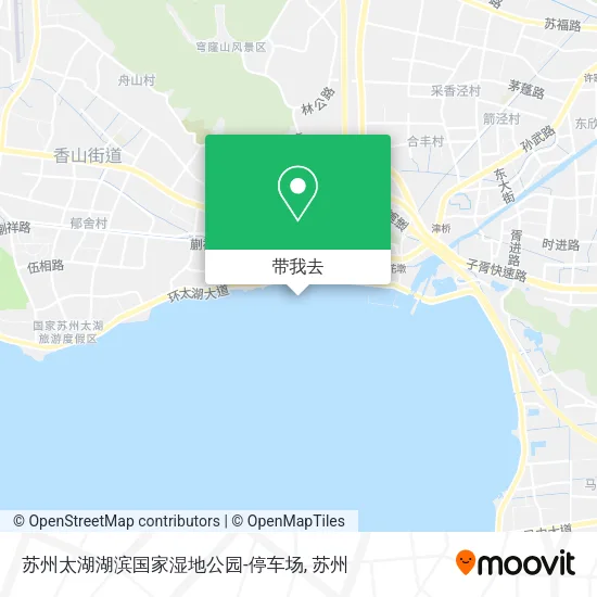 苏州太湖湖滨国家湿地公园-停车场地图