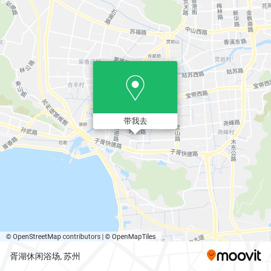 胥湖休闲浴场地图