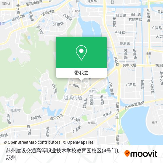 苏州建设交通高等职业技术学校教育园校区(4号门)地图