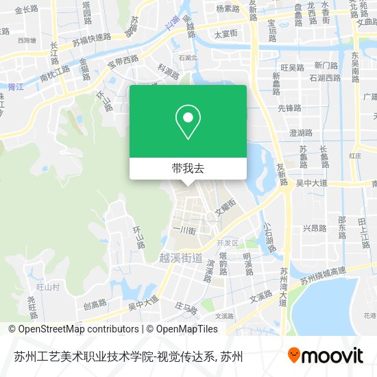 苏州工艺美术职业技术学院-视觉传达系地图