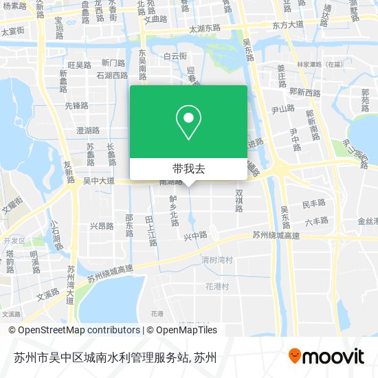 苏州市吴中区城南水利管理服务站地图