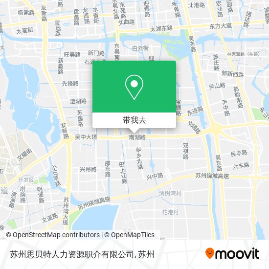 苏州思贝特人力资源职介有限公司地图