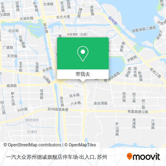 一汽大众苏州德诚旗舰店停车场-出入口地图