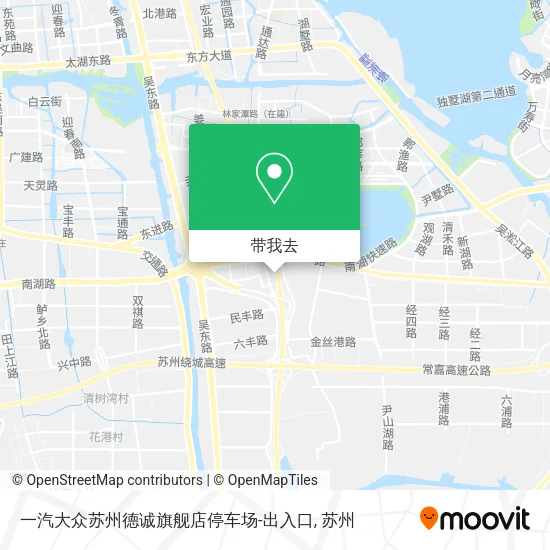 一汽大众苏州德诚旗舰店停车场-出入口地图