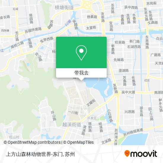 上方山森林动物世界-东门地图