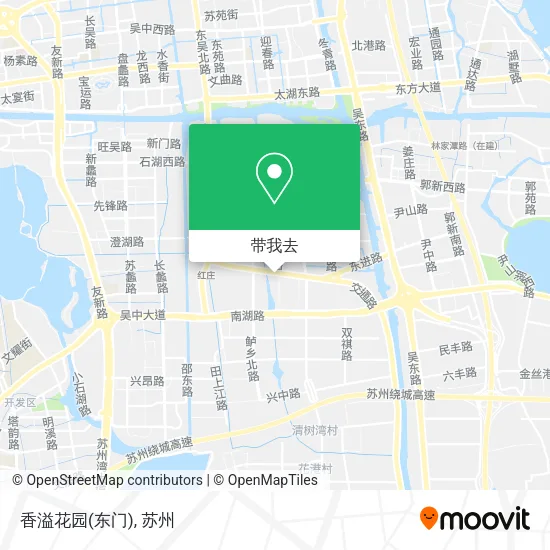 香溢花园(东门)地图