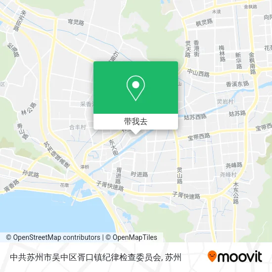 中共苏州市吴中区胥口镇纪律检查委员会地图