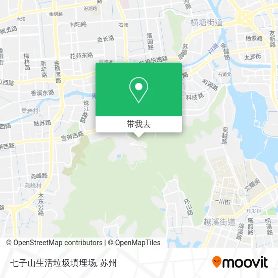 七子山生活垃圾填埋场地图